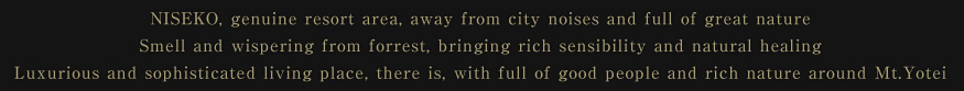 Transportation and travel
time to Niseko Izumikyo